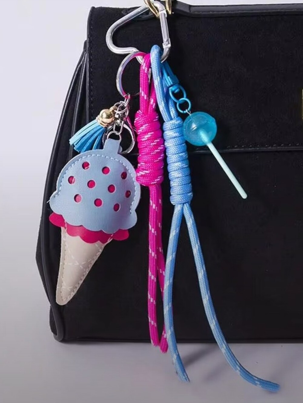 Ice Cream 🍦 lollipop 🍭 Keychain Bag Charm 🩷🩵